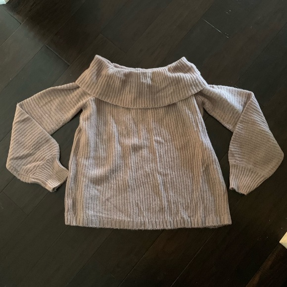 Lavendar OTS Knit Sweater - Picture 2 of 6